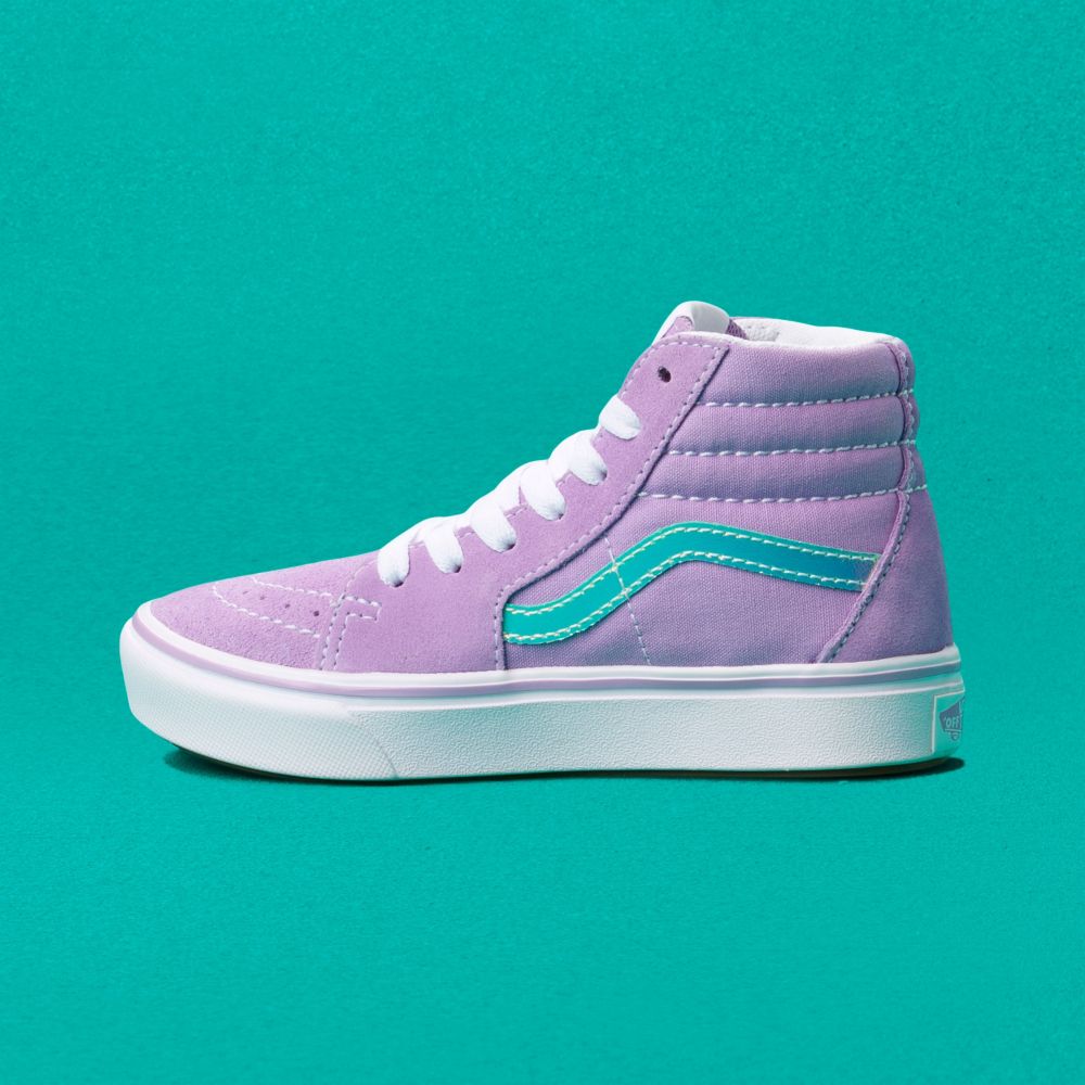 Vans ComfyCush Sk8-Hi Classic Barn Lila | 82463KTIH