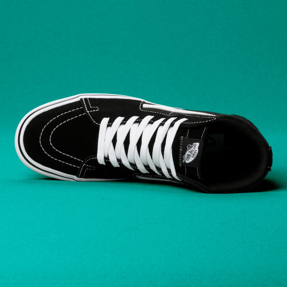 Vans ComfyCush Sk8-Hi Classic Dam Svarta Vita | 29185YBTI