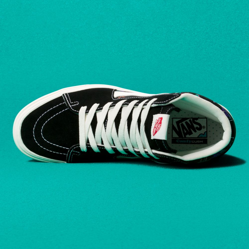 Vans ComfyCush Sk8-Hi Classic Dam Svarta | 43789BHGI