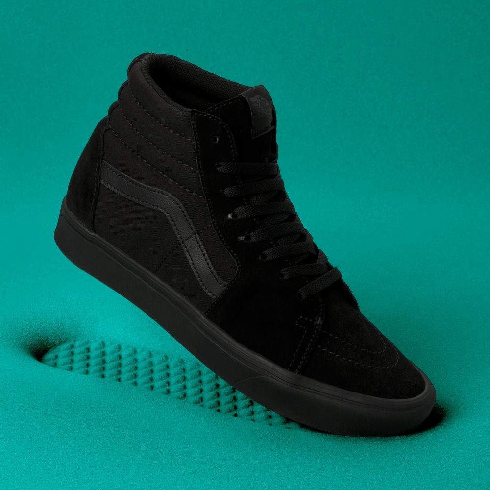 Vans ComfyCush Sk8-Hi Classic Herr Svarta Svarta | 25019WIQP