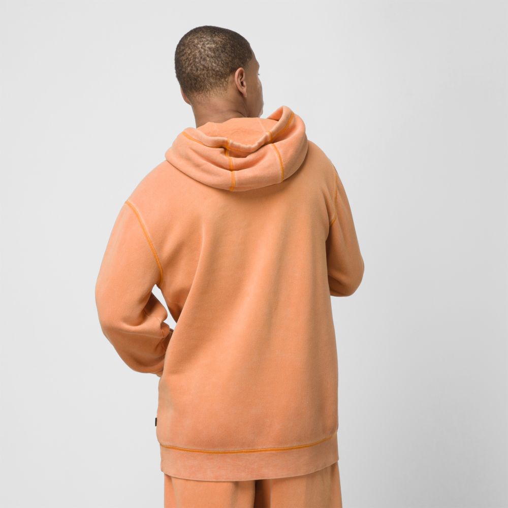 Vans ComfyCush Wash Hoodie Herr Orange | 32156TZLA