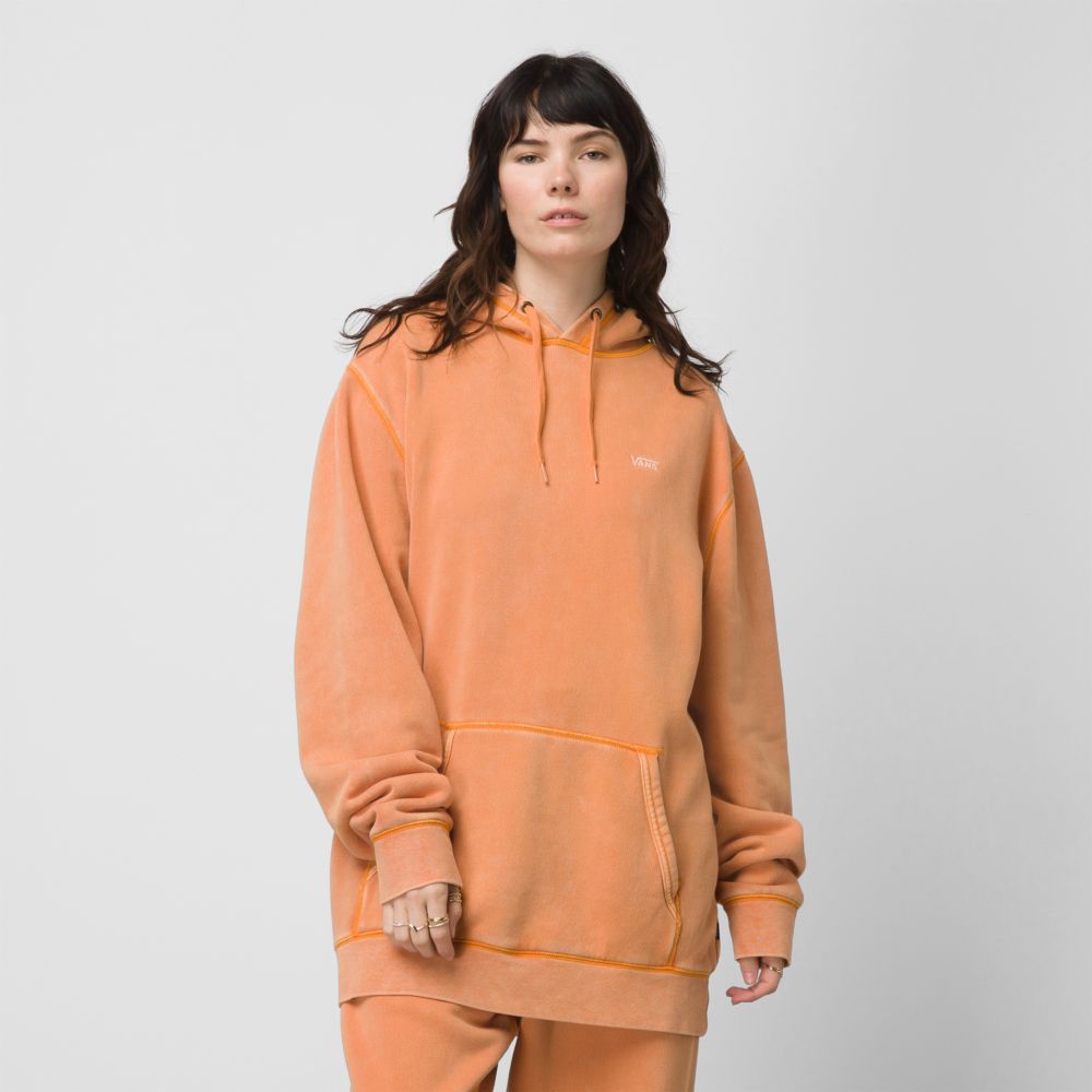 Vans ComfyCush Wash Hoodie Herr Orange | 32156TZLA