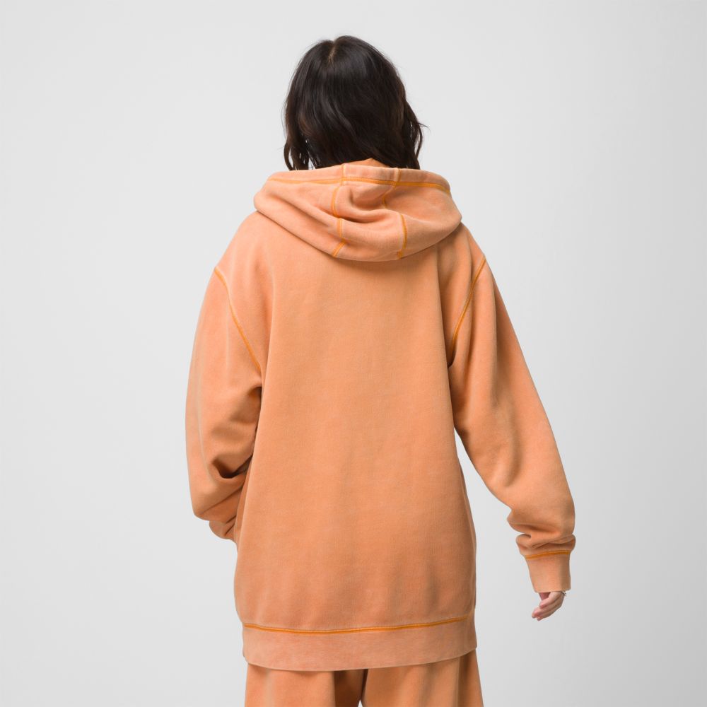 Vans ComfyCush Wash Hoodie Herr Orange | 32156TZLA