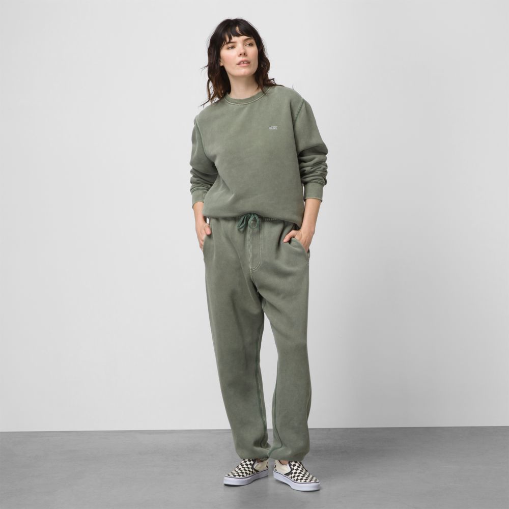 Vans ComfyCush Wash Sweatpants Herr Gröna | 12046KXYF