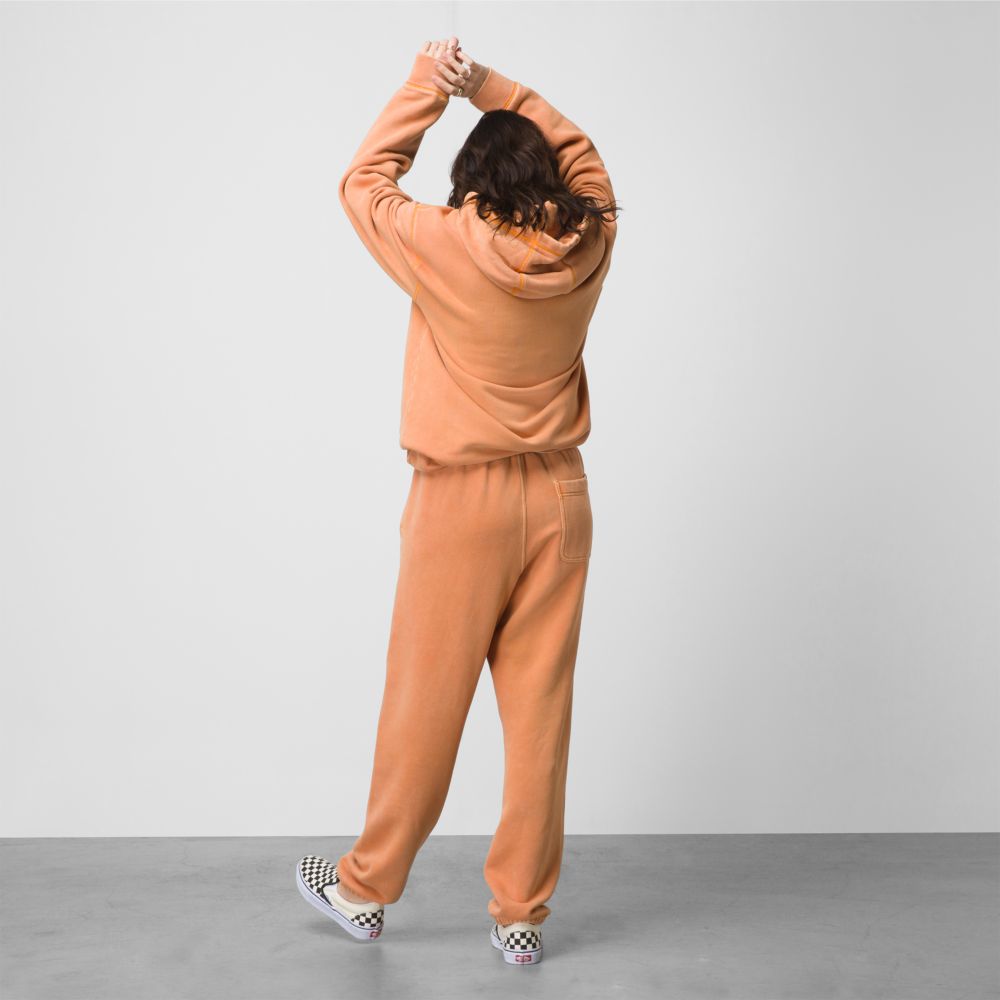 Vans ComfyCush Wash Sweatpants Herr Orange | 96175QUFH