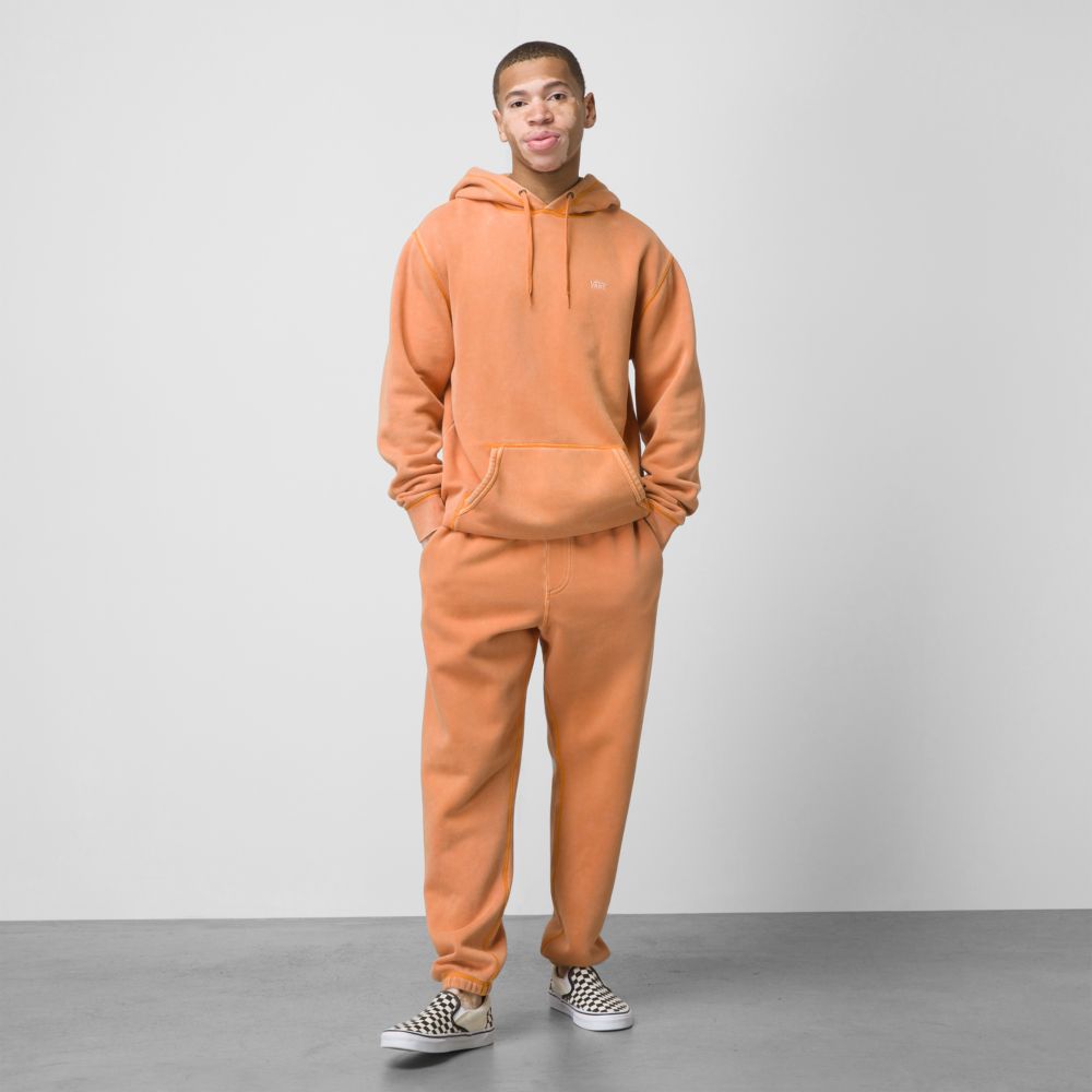 Vans ComfyCush Wash Sweatpants Herr Orange | 96175QUFH