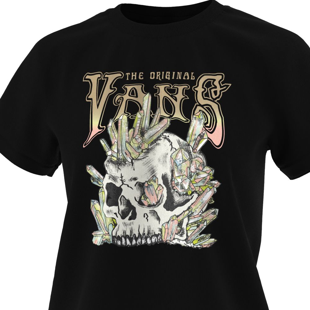 Vans Compos Mentis Crew T-shirt Dam Svarta | 49830IJBK