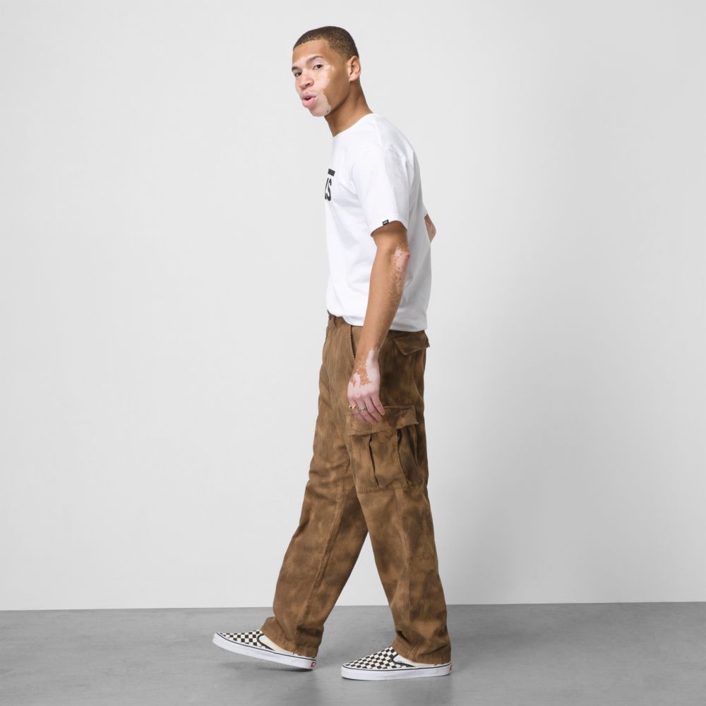 Vans Cord Loose Tapered Cargo Sweatpants Herr Olika Färger | 13574AMBK