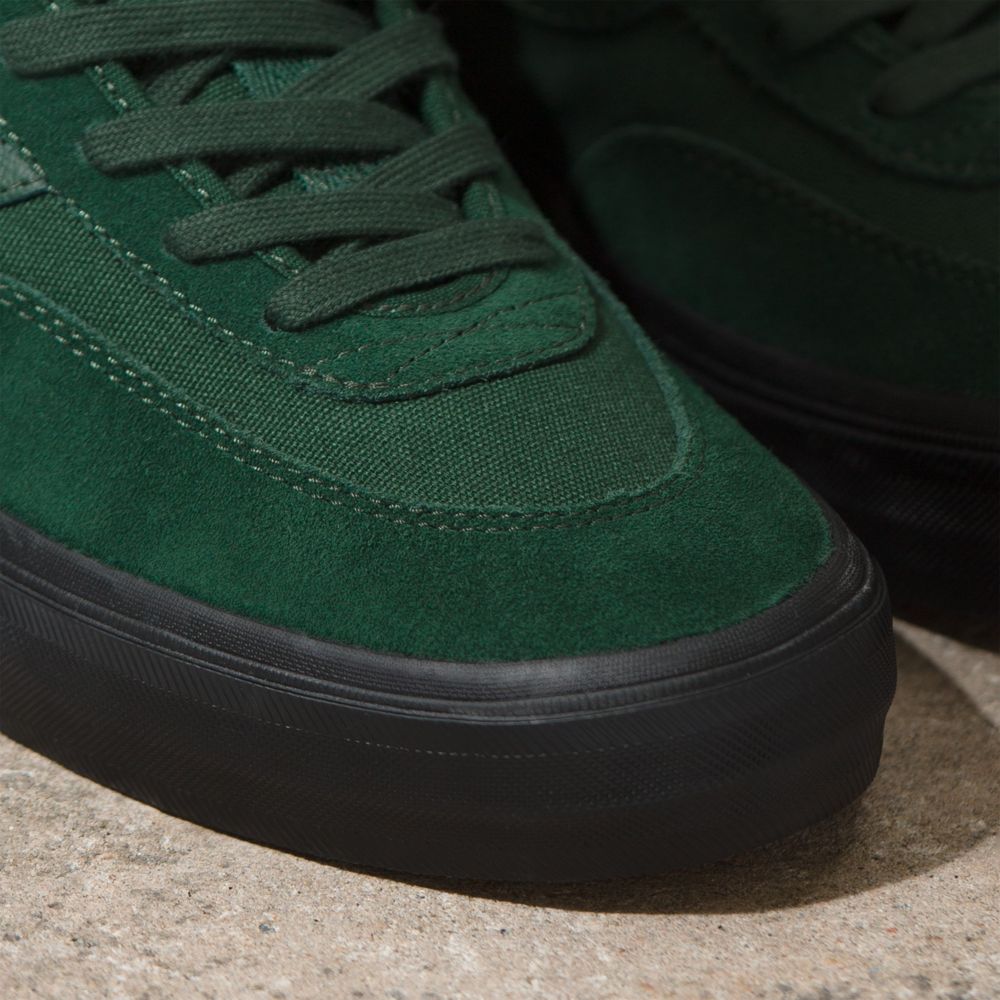 Vans Crockett High Skateskor Herr Mörkgröna Svarta | 60295SUWA