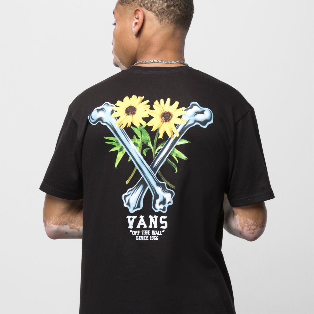 Vans Crossbones T-shirt Herr Svarta | 30214AQBU