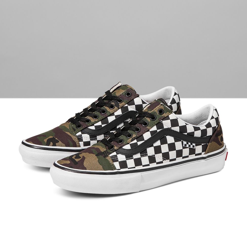 Vans Customs Checkerboard Old Skool Classic Dam Olika Färger | 62875KMBQ