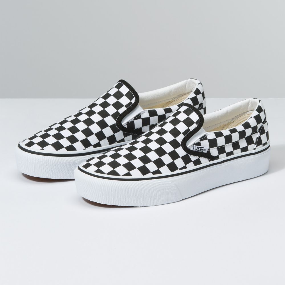 Vans Customs Checkerboard Platform Classic Dam Olika Färger | 19650BMUH