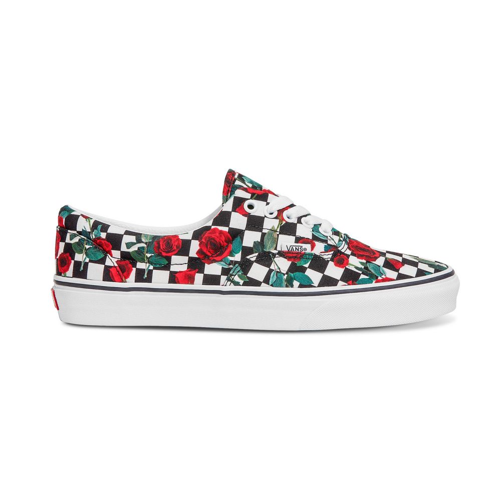 Vans Customs Checkerboard Roses Era Classic Dam Olika Färger | 03817KWPF