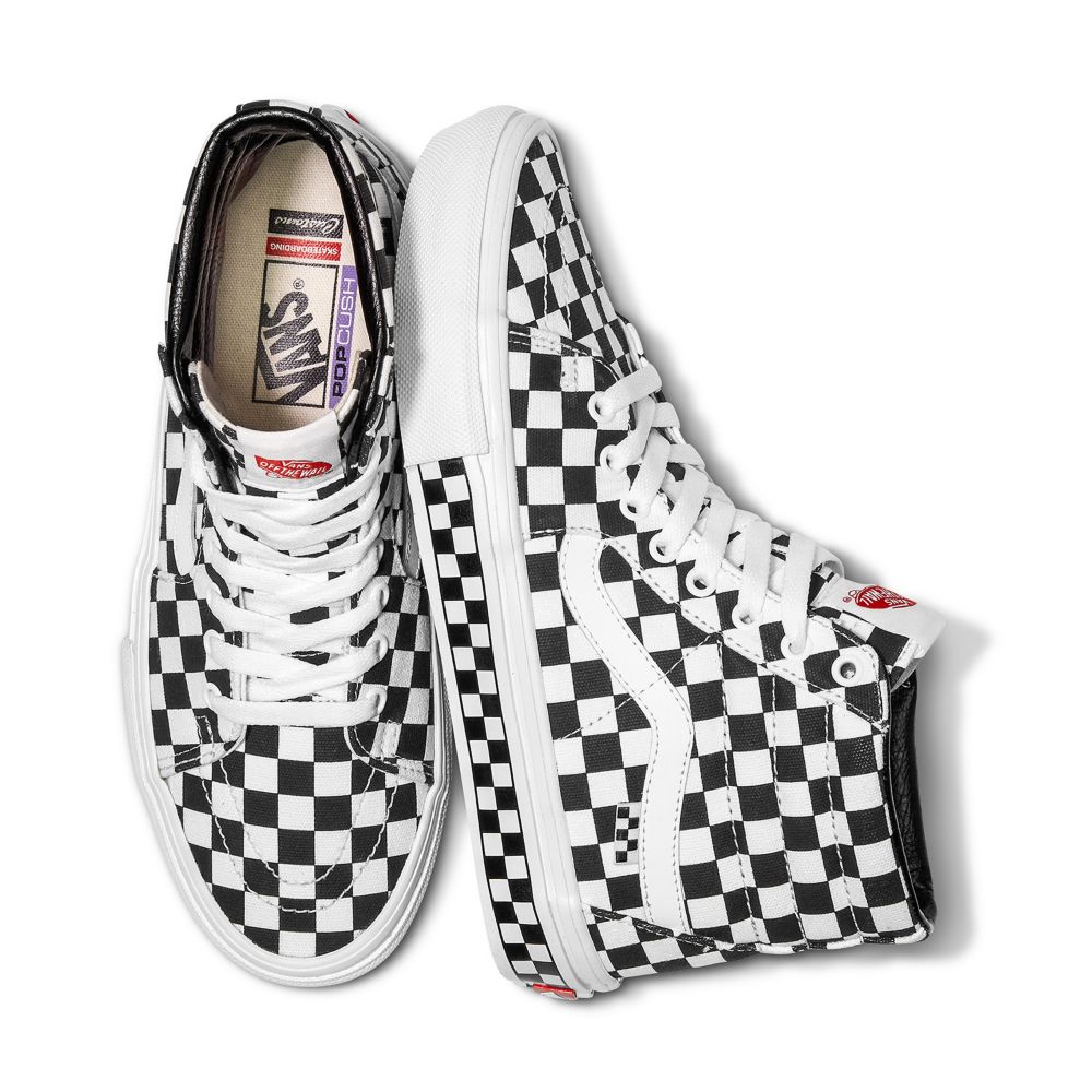 Vans Customs Checkerboard Sk8-Hi Classic Herr Olika Färger | 34078SLZI