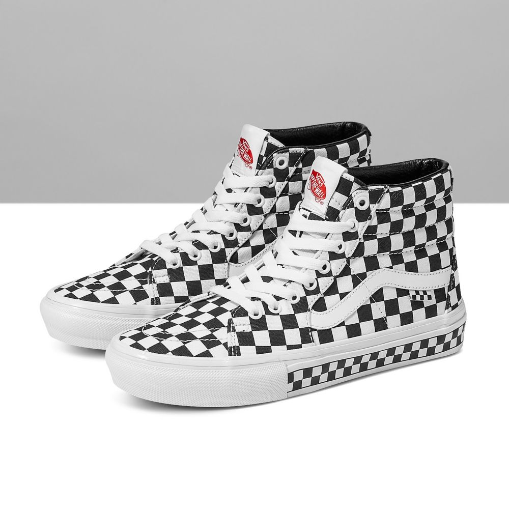 Vans Customs Checkerboard Sk8-Hi Classic Dam Olika Färger | 34158DXIB