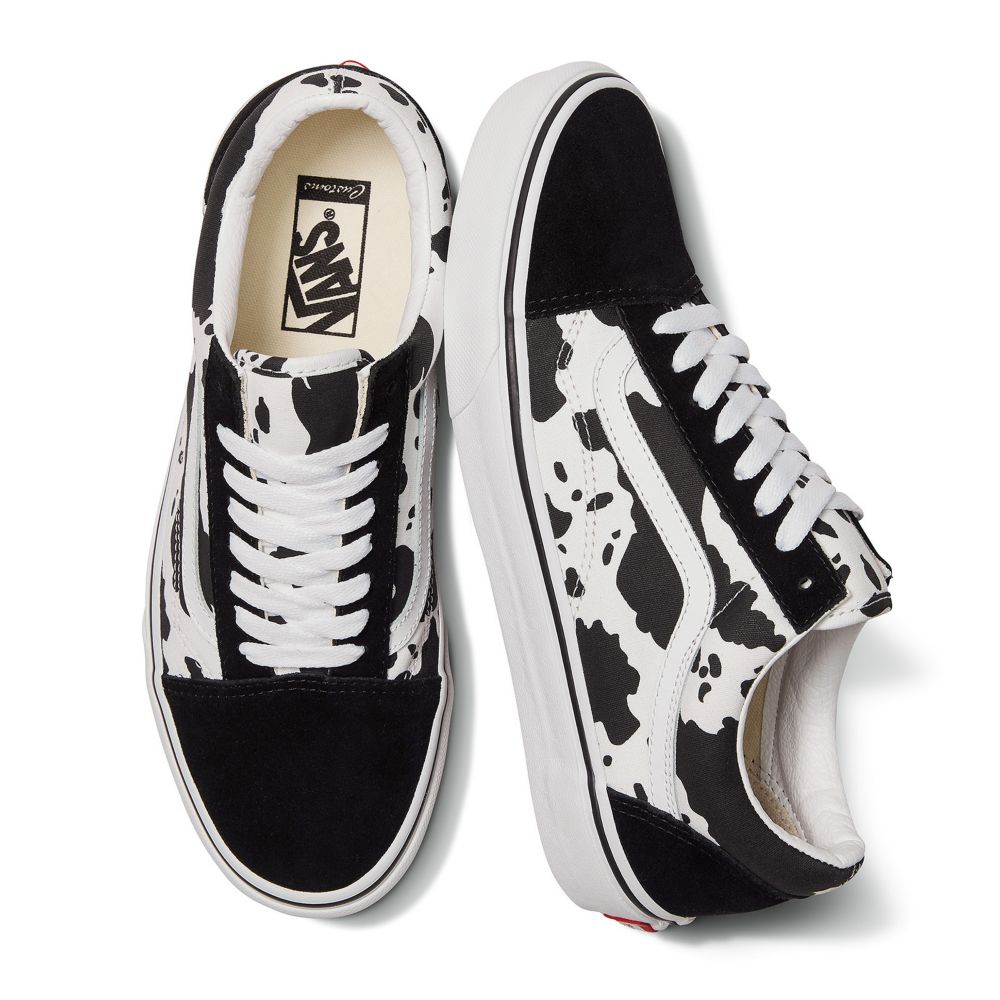 Vans Customs Cow Print Old Skool Classic Dam Olika Färger | 53218EUTA