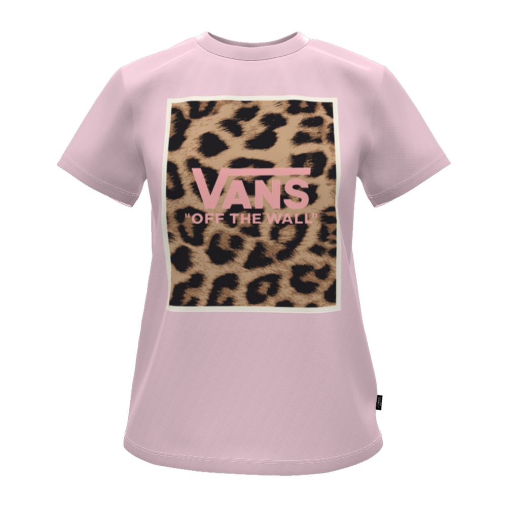 Vans Customs Leopard OTW Framed Crew T-shirt Dam Olika Färger | 26943FJSW