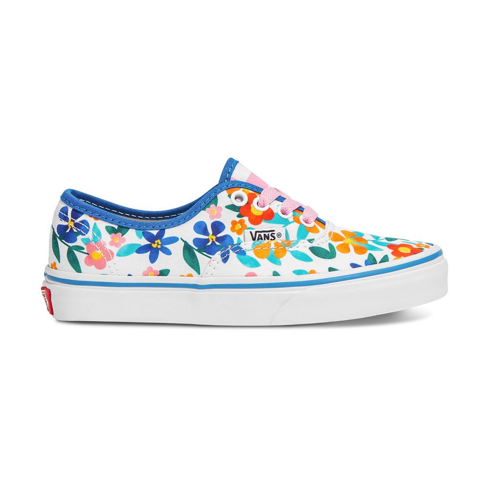 Vans Customs Painted Floral Authentic Classic Barn Olika Färger | 78039SDXN