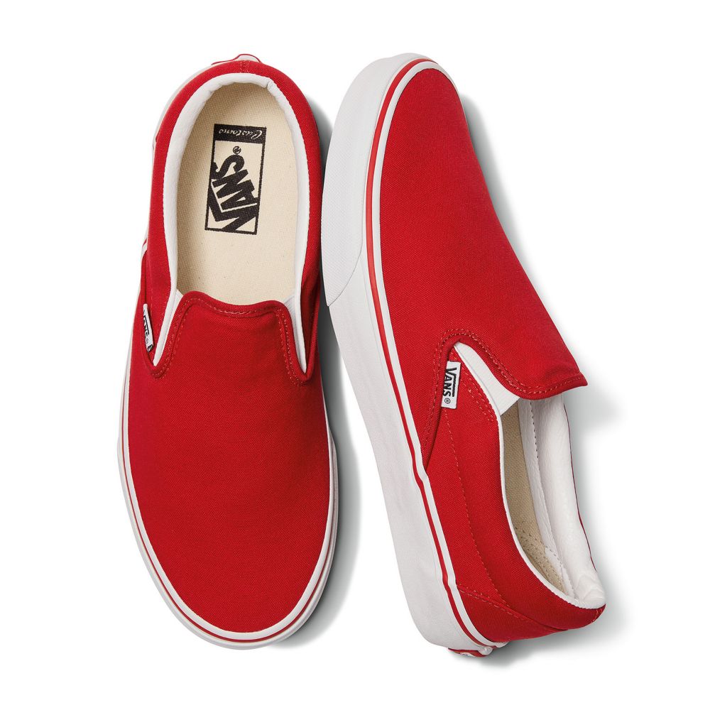 Vans Customs Racing Red Breda Classic Herr Olika Färger | 06489FUJX