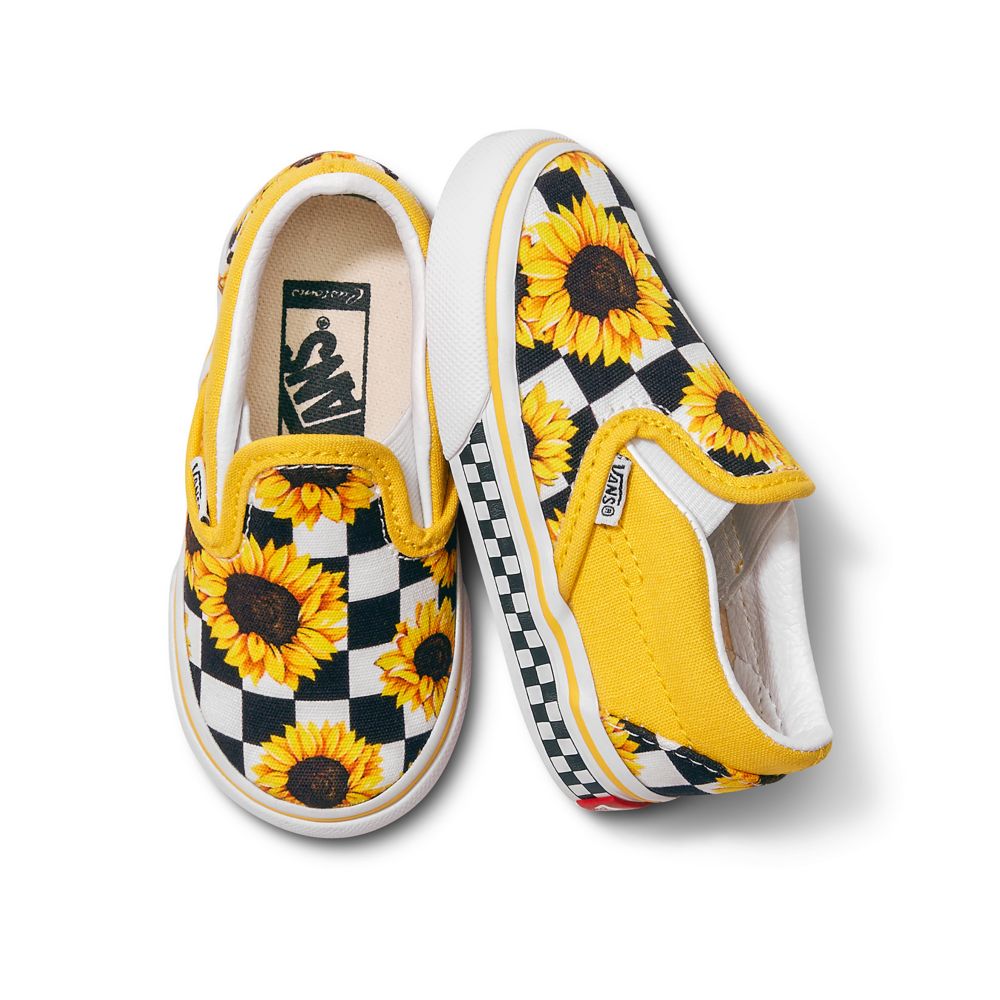 Vans Customs Sunflowers Classic Barn Olika Färger | 52068BWTF