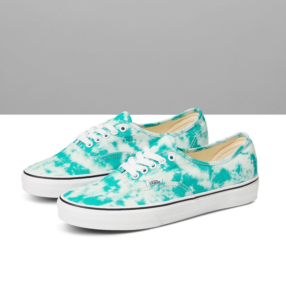 Vans Customs Teal Acid Wash Authentic Breda Classic Dam Olika Färger | 05974SYTX