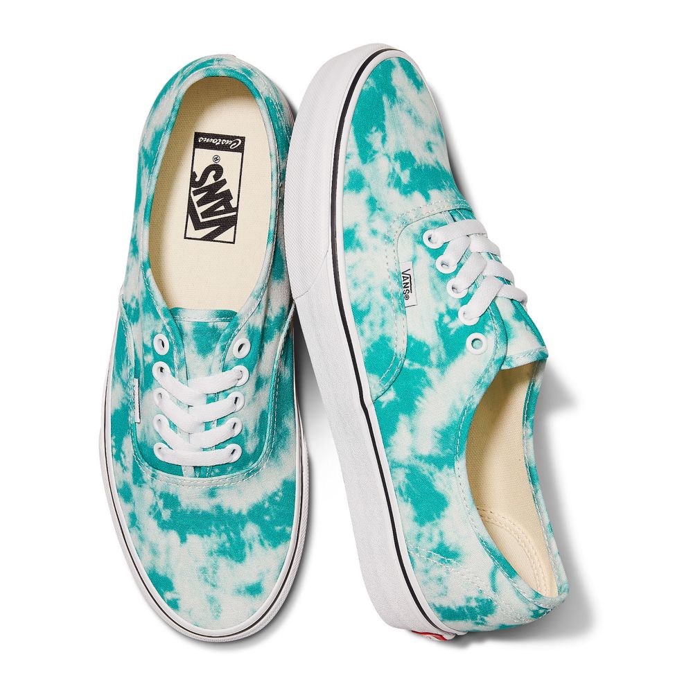 Vans Customs Teal Acid Wash Authentic Breda Classic Dam Olika Färger | 05974SYTX