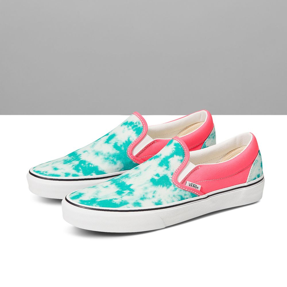 Vans Customs Teal Acid Wash Breda Classic Dam Olika Färger | 93482DIZS