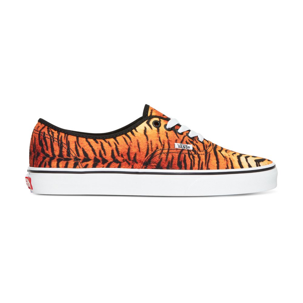 Vans Customs Tiger Stripes Authentic Breda Classic Herr Olika Färger | 48152LCPT