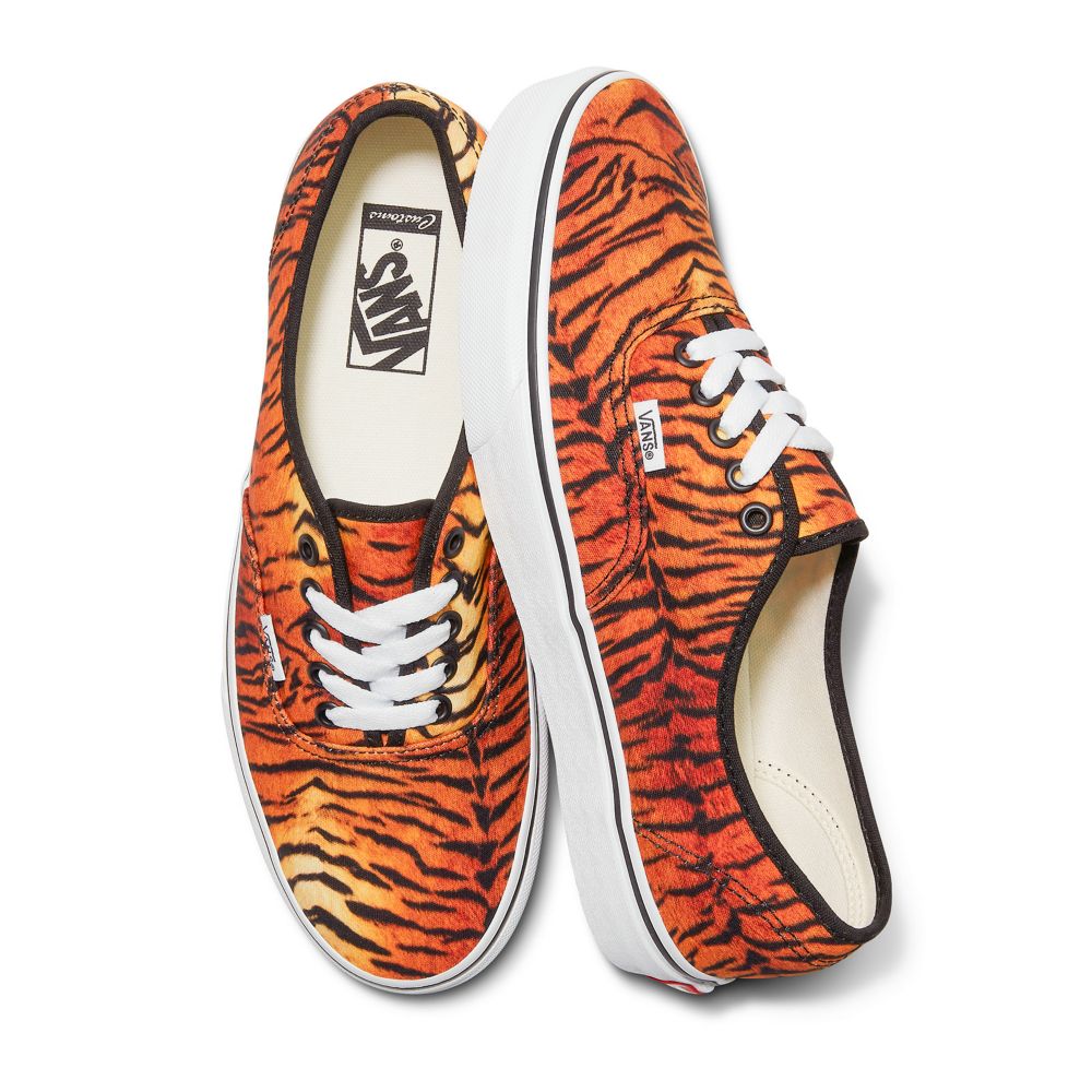 Vans Customs Tiger Stripes Authentic Breda Classic Dam Olika Färger | 86430JHPD