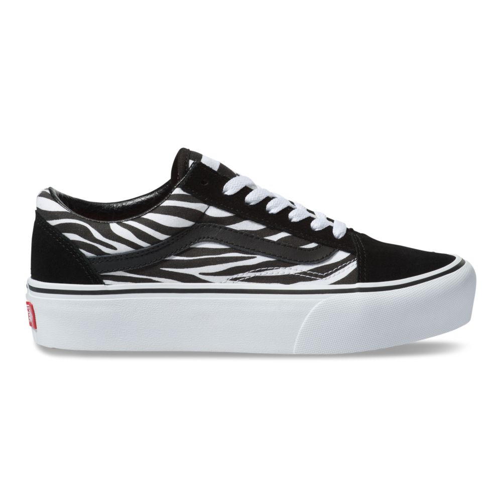 Vans Customs Zebra Old Skool Platform Classic Dam Olika Färger | 10579USAK