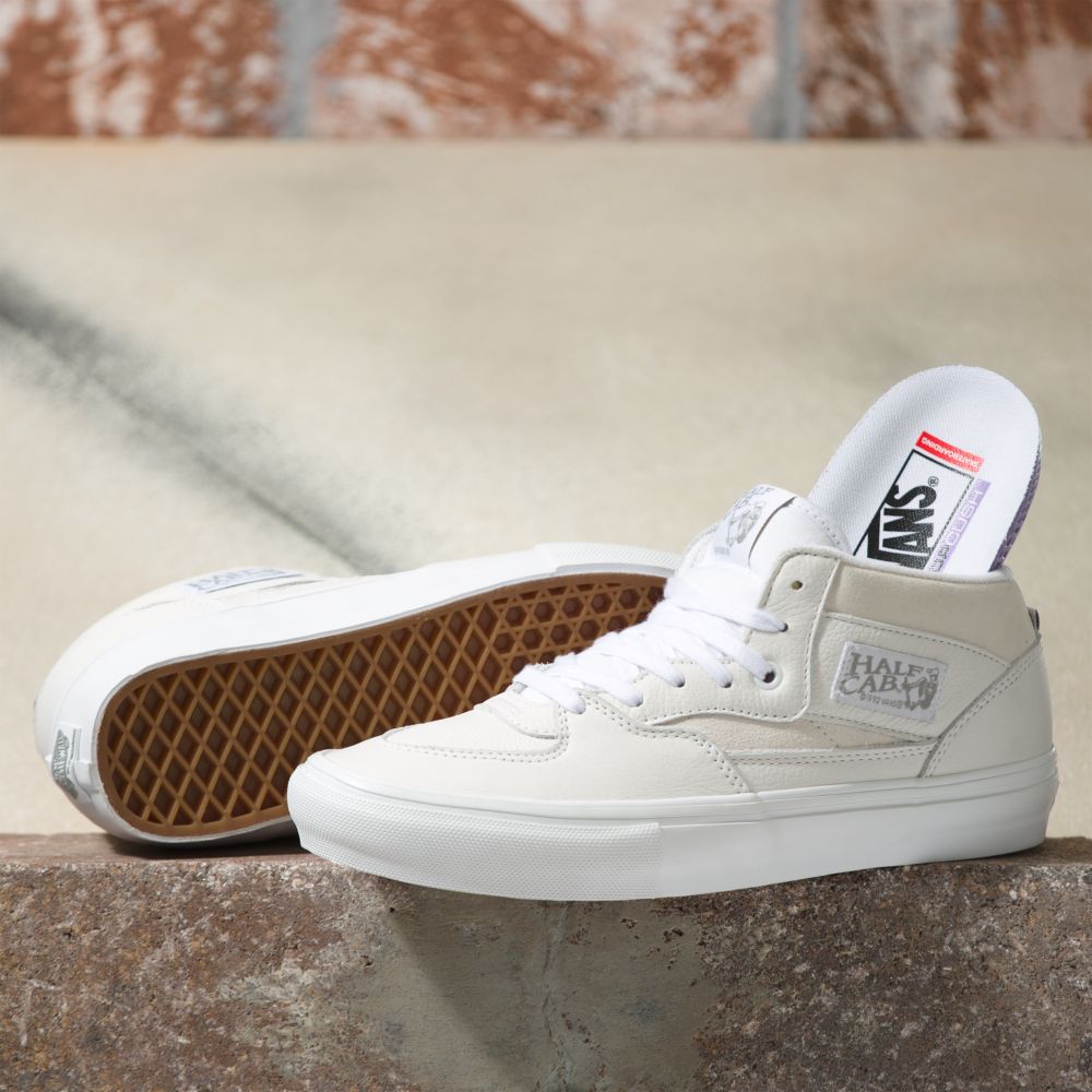 Vans Daz Half Cab Skateskor Dam Vita Vita | 64215ZYIR