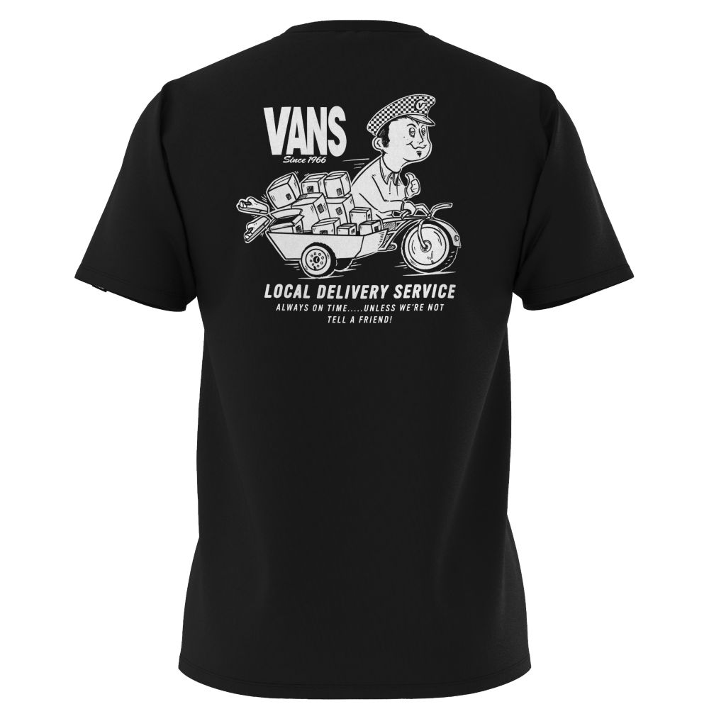 Vans Delivery Service T-shirt Herr Svarta | 95320XRGD