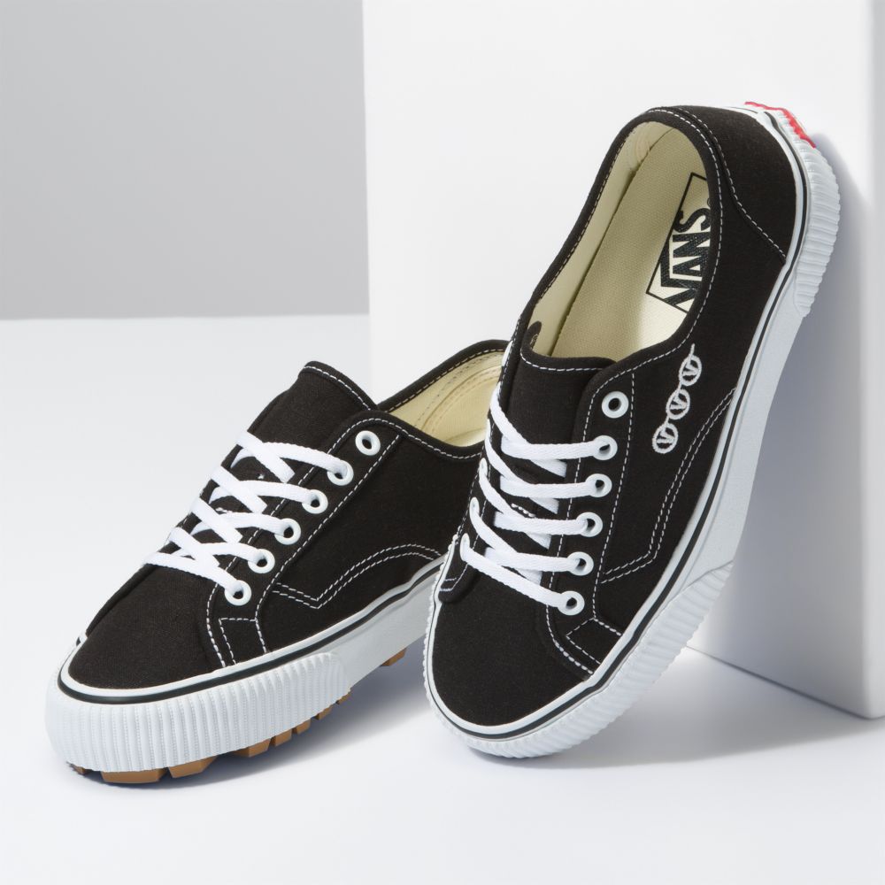 Vans Delridge SF Sandaler Dam Svarta Vita | 36957PSAN