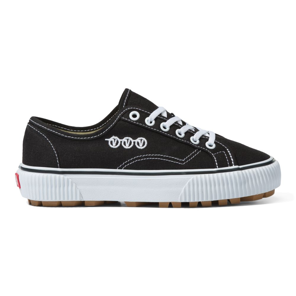 Vans Delridge SF Sandaler Dam Svarta Vita | 36957PSAN