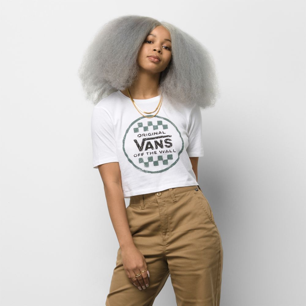 Vans Drawn Out Crew T-shirt Dam Vita | 09637FKAZ