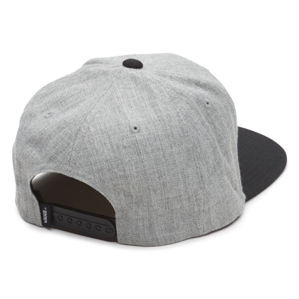 Vans Drop V Snapback Hatt Herr Grå Svarta | 46259EUSN