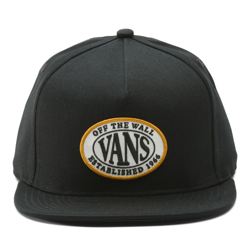 Vans Established Snapback Hatt Herr Svarta | 26915CTIQ