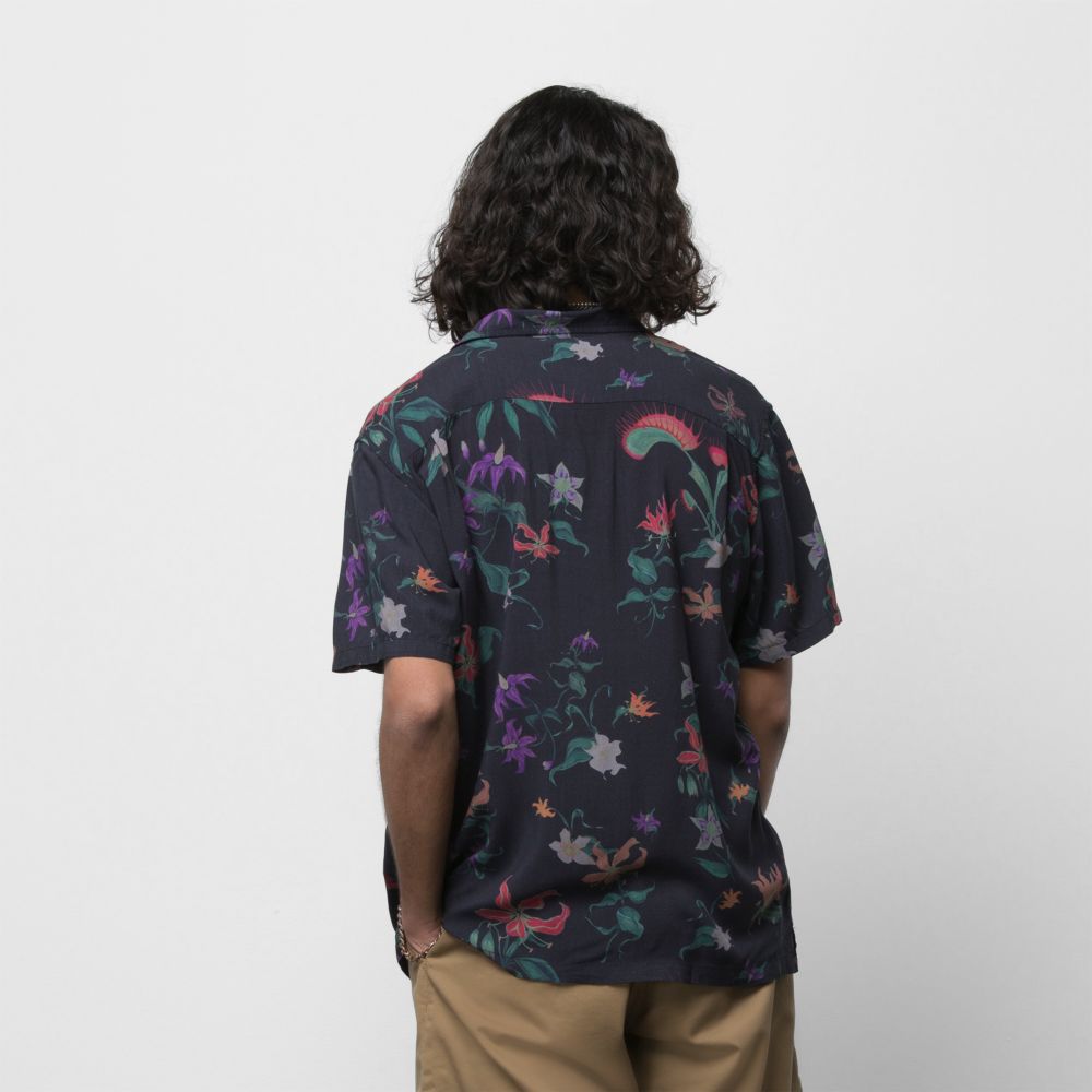 Vans Fatal Floral Buttondown Skjorta Herr Svarta | 35296GUDC