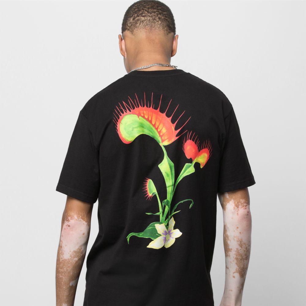 Vans Fatal Floral T-shirt Herr Svarta | 78061UDZF