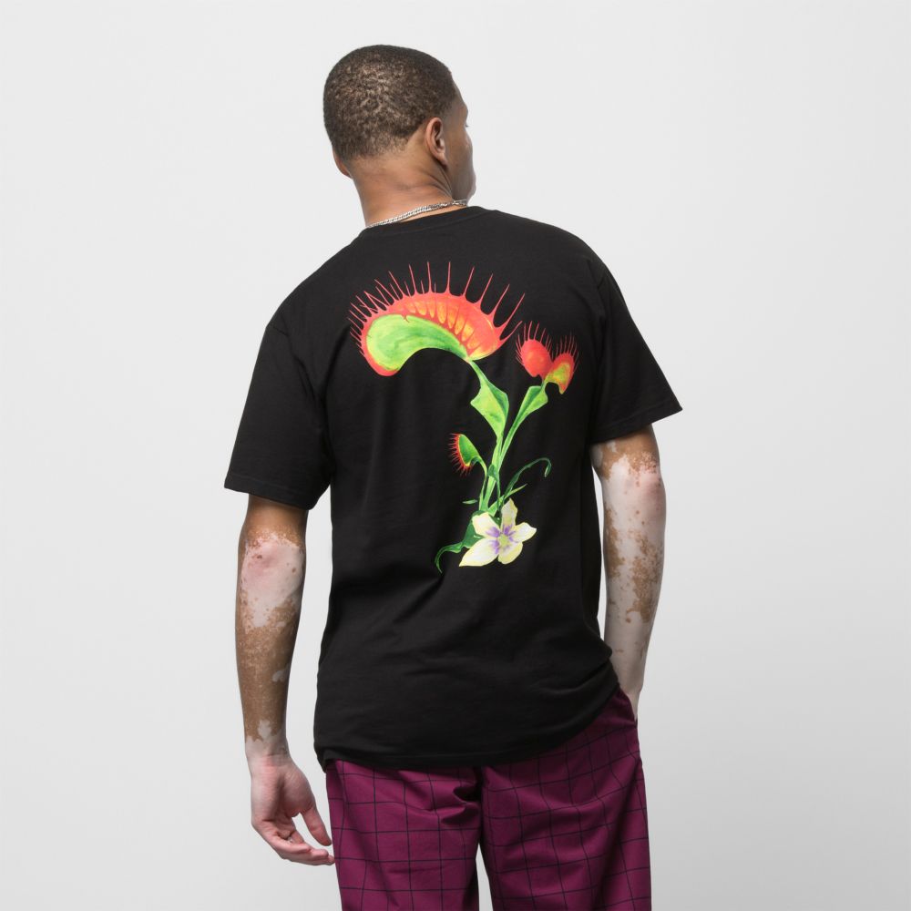 Vans Fatal Floral T-shirt Herr Svarta | 78061UDZF