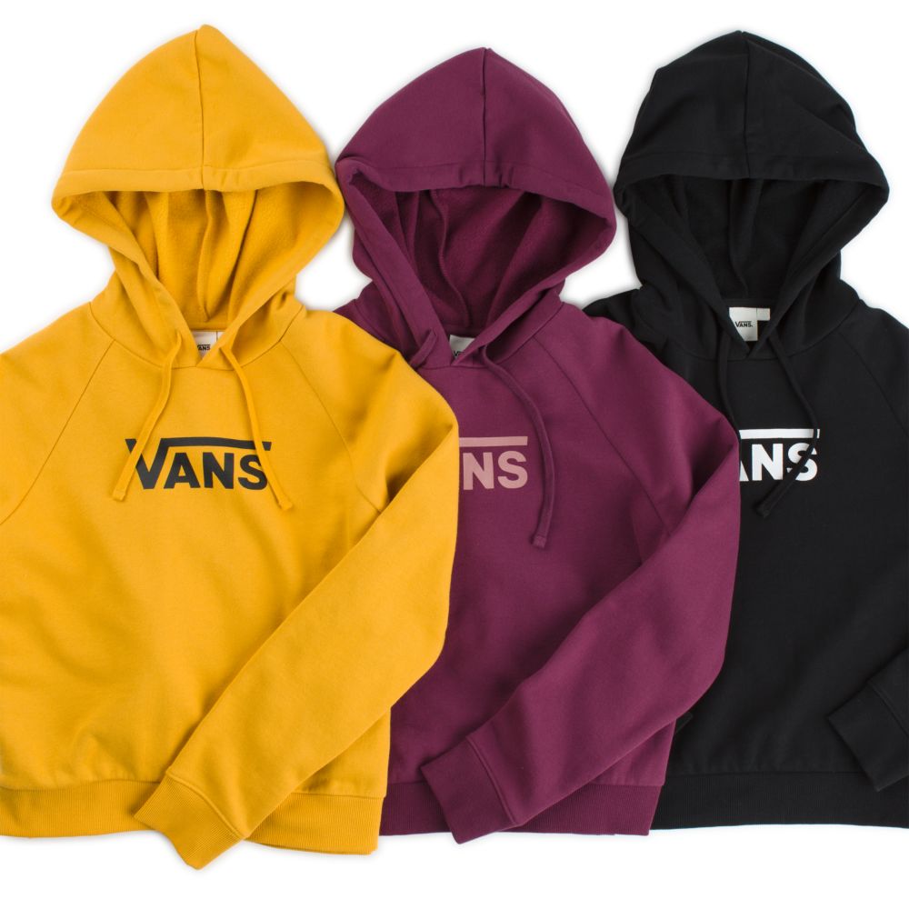 Vans Flying V Boxy Hoodie Dam Svarta | 93286UWRT