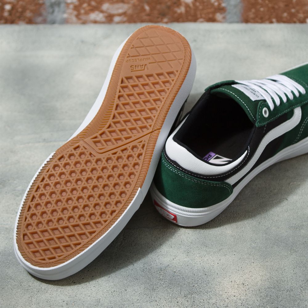 Vans Gilbert Crockett Skateskor Dam Mörkgröna Vita | 72389SVRB