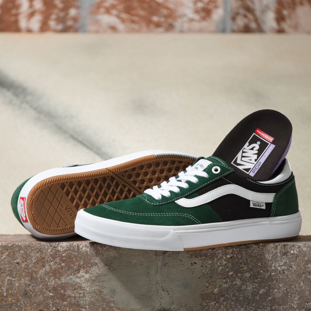 Vans Gilbert Crockett Skateskor Dam Mörkgröna Vita | 72389SVRB