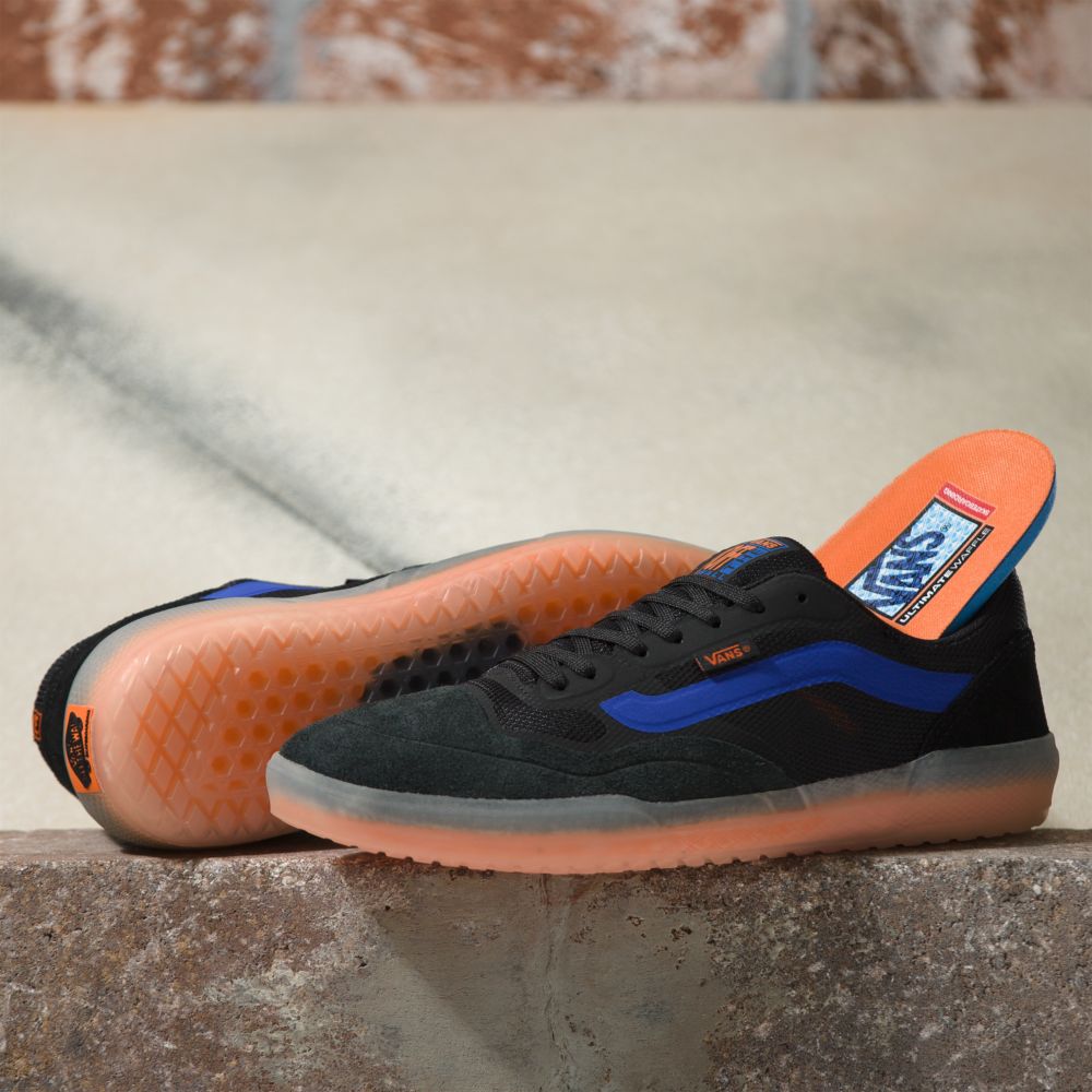 Vans Gympa Ave Skateskor Herr Svarta Orange | 14827QRPE