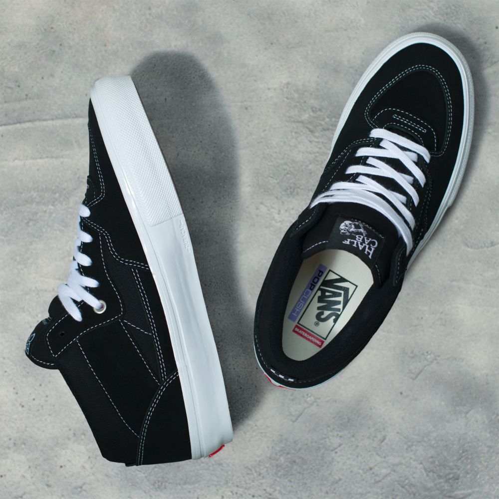 Vans Half Cab Classic Dam Svarta Vita | 21450TLZK