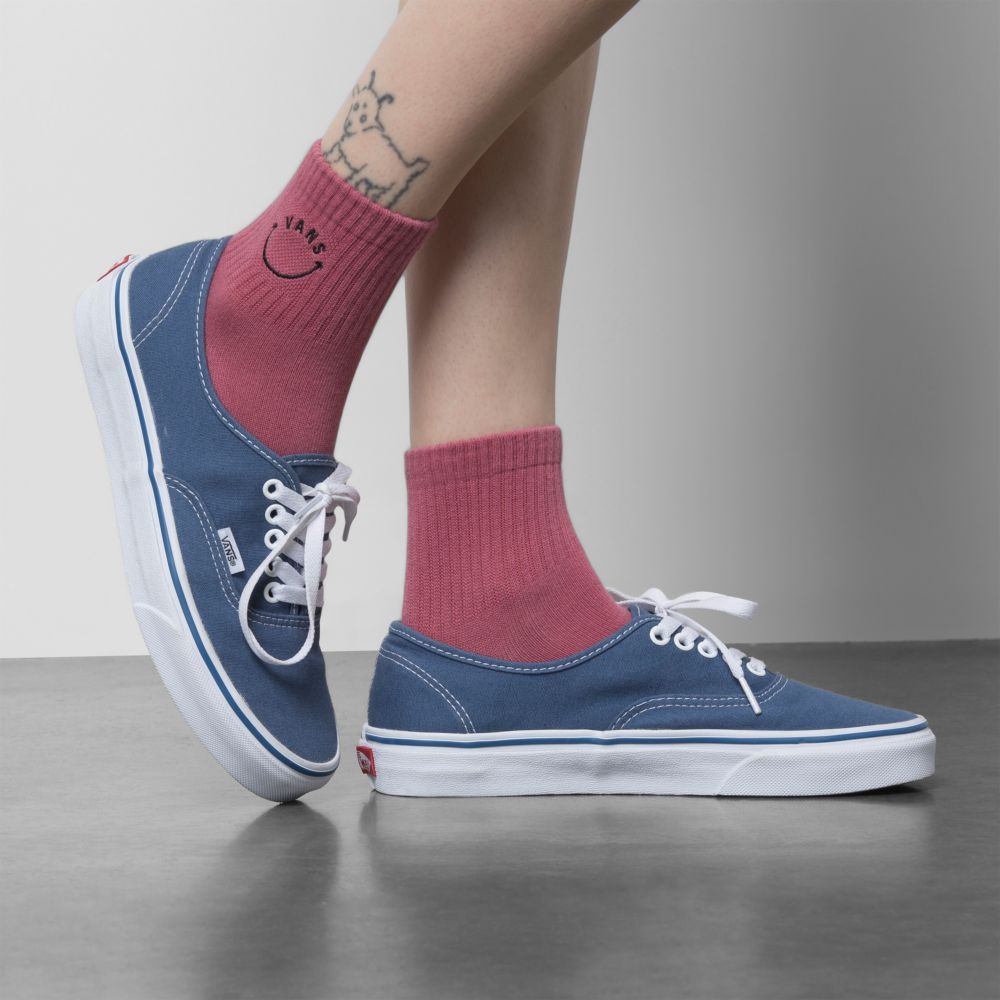 Vans Half Crew Strumpor Dam Rosa Vinröda | 29051WBYU