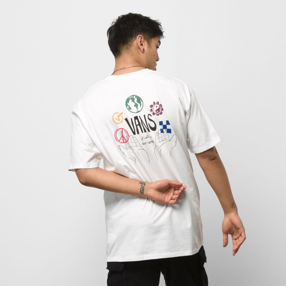 Vans In Our Hands T-shirt Dam Vita | 97640TSZJ