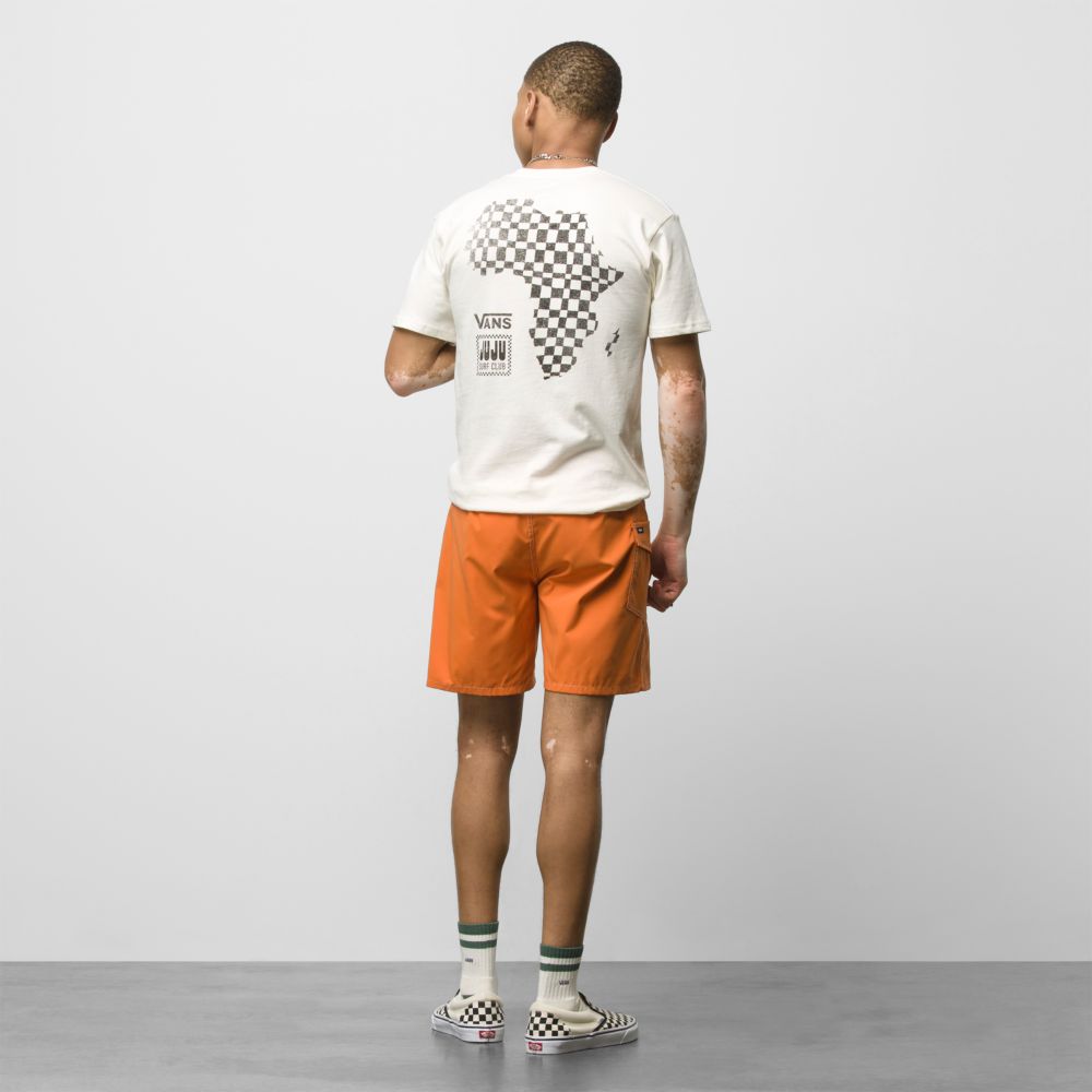 Vans JUJU Club 17 Shorts Herr Orange | 87531ENKV