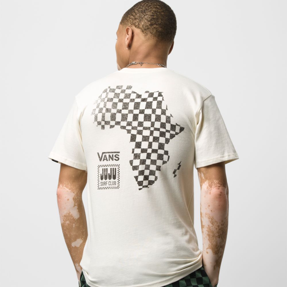 Vans JUJU Club T-shirt Herr Vita | 14328EWGD