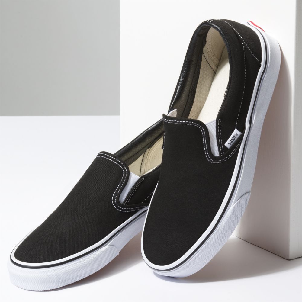 Vans Klassiska Breda Classic Dam Svarta | 81702KMEY